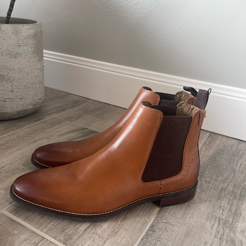 Also dress brown booties